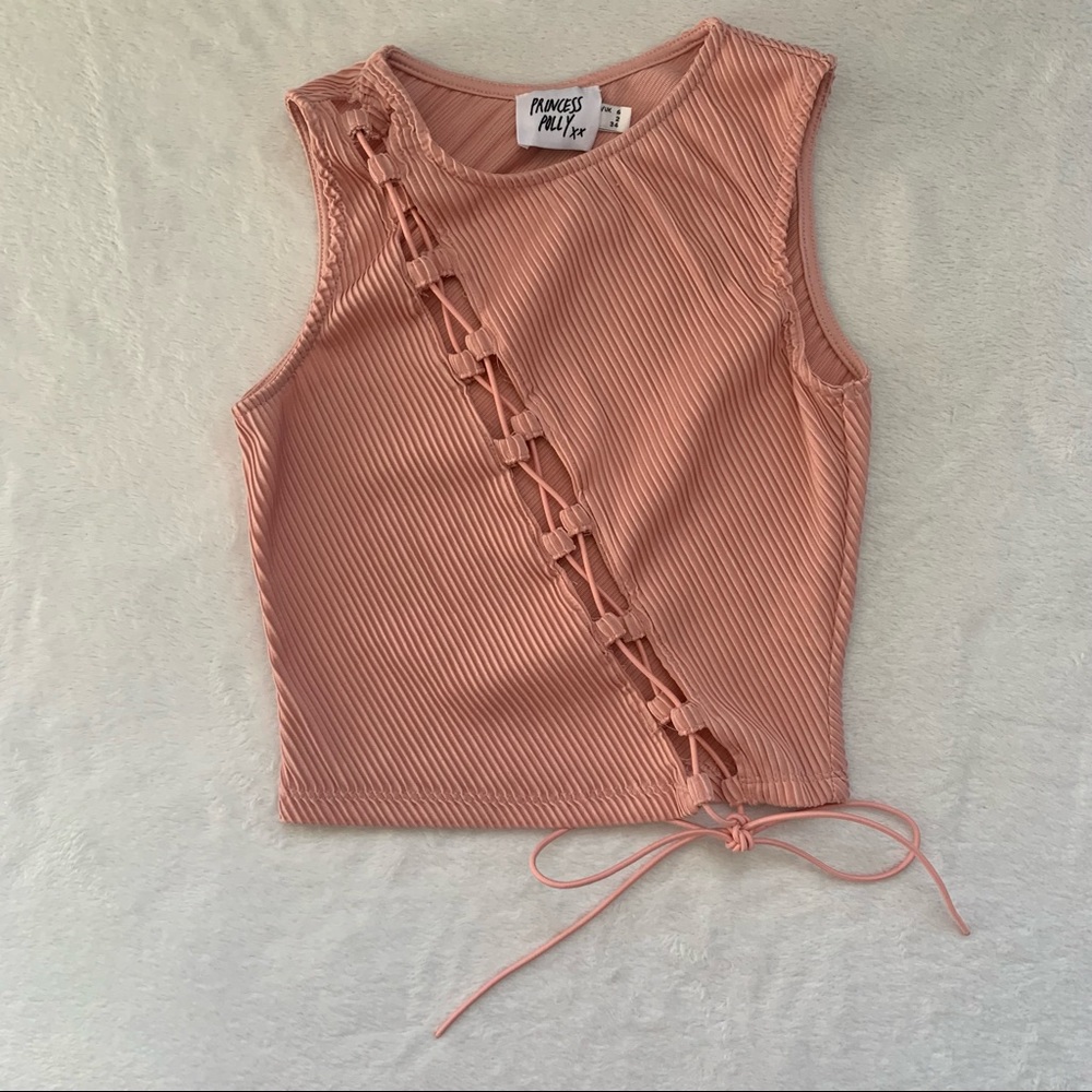 Princess Polly Pink Lace Up Top - Picture 7 of 11